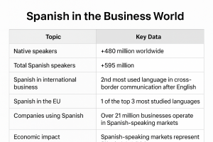 Spanish tutor for companies